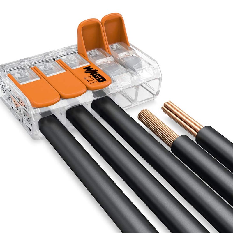 Wago 221-415 Lever-Nuts 5 Conductor Compact Connectors 25 PK - Image 4